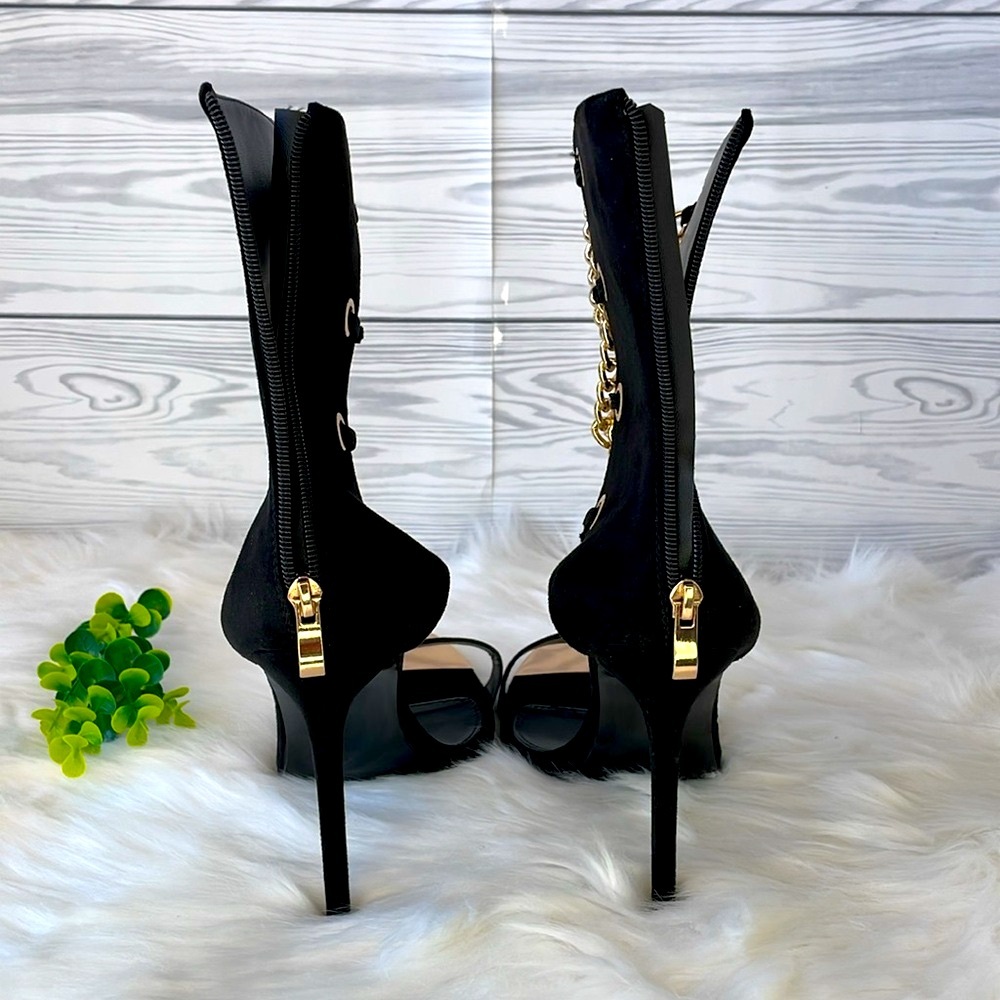 AZALEA WANG SHOW YOU THE WORLD STILETTO BOOTIE IN BLACK - Picture 9 of 13